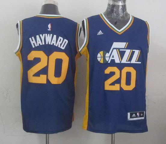 Utah Jazz 20 Gordon Hayward blue adidas men basketball nba Jersey