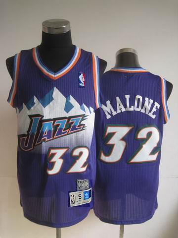 Utah Jazz 32 Malone purple new adidas men nba basketball jerseys