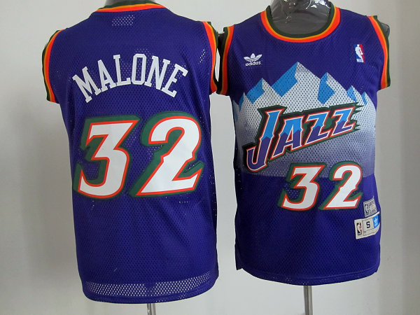 Utah Jazz 32 Malone purple new men nba basketball Jersey