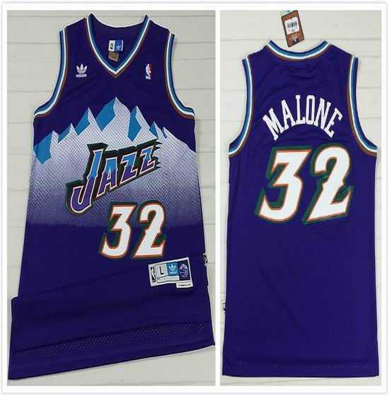 Utah Jazz Malone 32 purple NBA basketball JerseyS