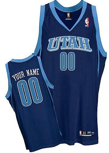 Utah Jazz dk blue Utah Road Jersey custom any name number