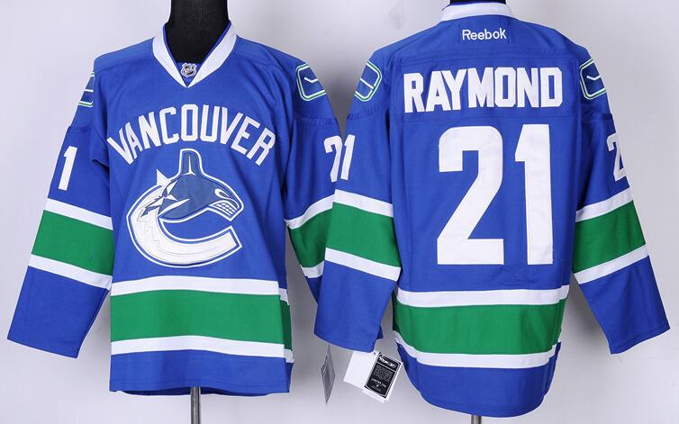 VANCOUVER CANUCKS 21 Blue men nhl ice hockey  jerseys