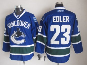 VANCOUVER CANUCKS 23 Blue men nhl ice hockey  jerseys