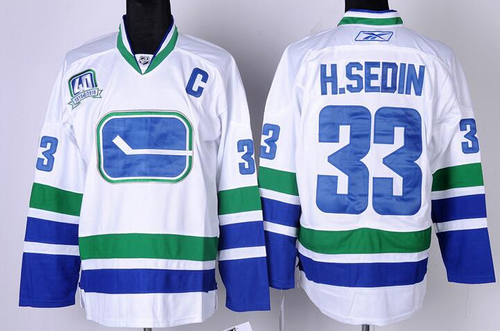 VANCOUVER CANUCKS 23 white 3rd men nhl ice hockey  jerseys