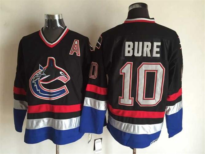 Vancouver Canucks 10 Pavel Bure black CCM throwback men nhl ice hockey  jerseys