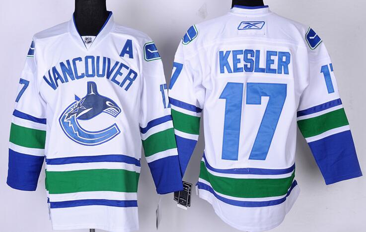 Vancouver Canucks 17 Ryan Kesler white men nhl ice hockey  jerseys