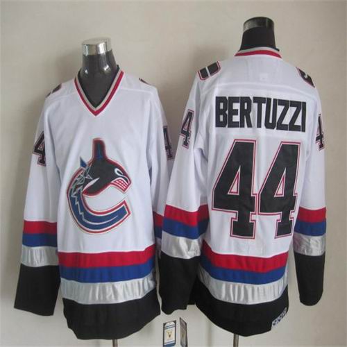 Vancouver Canucks 44 Todd Bertuzzi CCM white men hockey jerseys