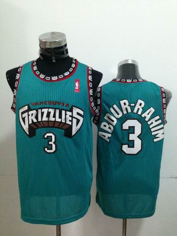 Vancouver Grizzlies Shareef Abdur-Rahim green adidas men nba basketball jerseys