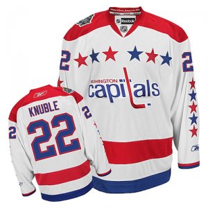 Washington Capitals 22 Mike Knuble White Washington Capitals nhl hockey Jersey