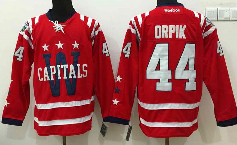 Washington Capitals 44 Brooks Orpik red nhl hockey jersey winter classic patch