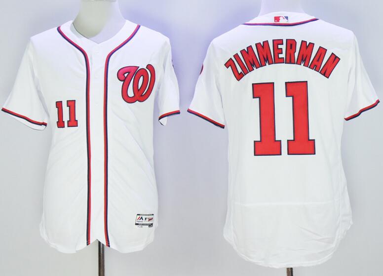 Washington Nationals 11 Ryan Zimmerman white men Majestic mlb baseball jerseys