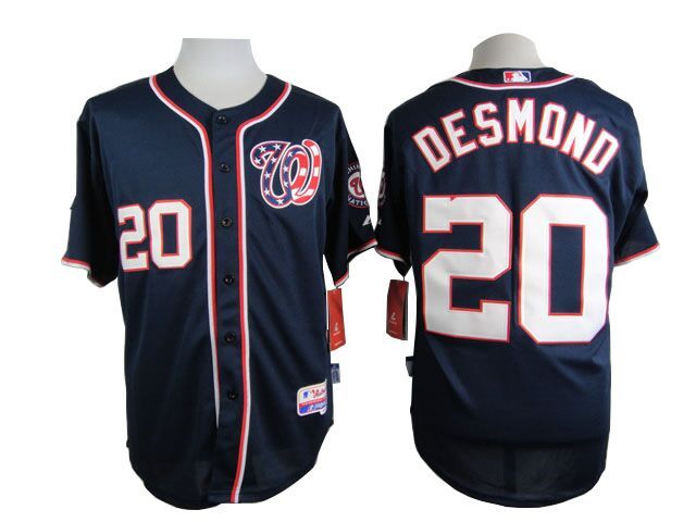 Washington Nationals 20 Ian Desmond dark blue men baseball MLB Jersey