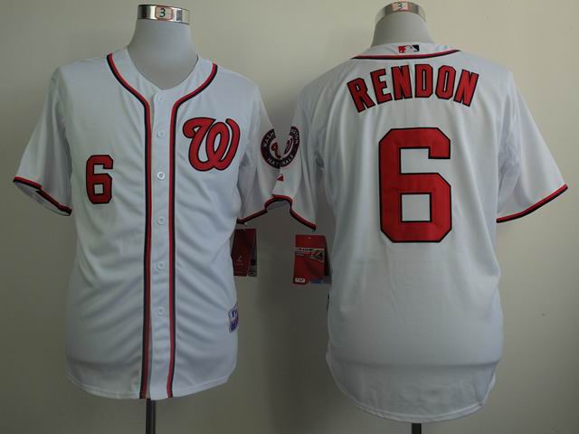Washington Nationals 6 Anthony Rendon white men baseball MLB Jersey
