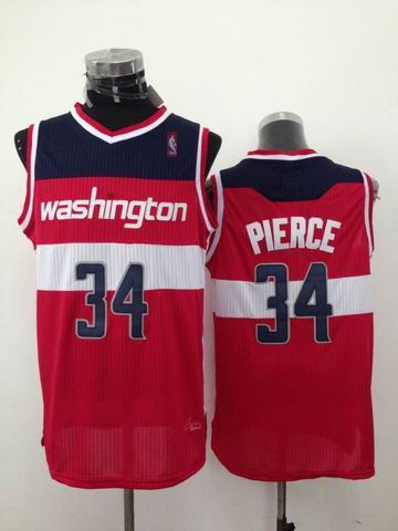 Washington Wizards 34 Paul Pierce red adidas nba Jersey