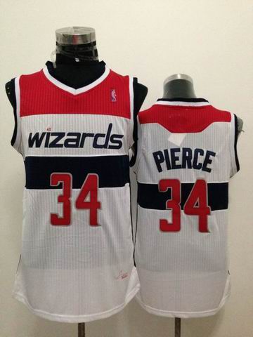 Washington Wizards 34 Paul Pierce white adidas nba Jersey