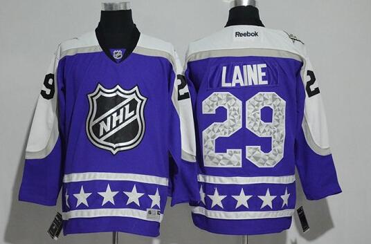 Winnipeg Jets 29 Patrik Laine 2017 NHL All Star Purple Jersey