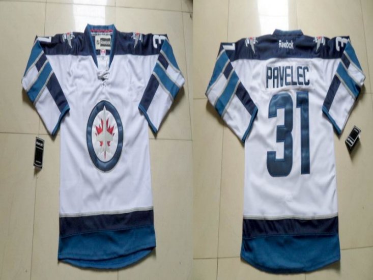 Winnipeg Jets 31 PAVELEC White men nhl hockey Jerseys