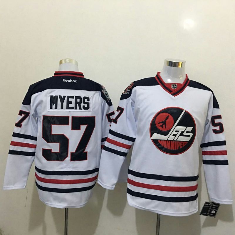 Winnipeg Jets 57 Myers white men nhl hockey jersey 2016