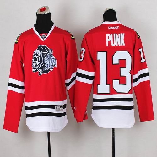 Youth Chicago Blackhawks #13 CM Punk red NHL Jersey