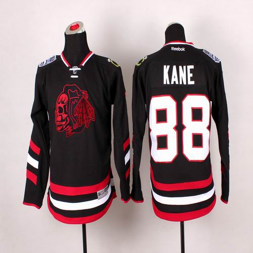 Youth Chicago Blackhawks #88 Patrick Kane black Ice hockey Jersey(1)