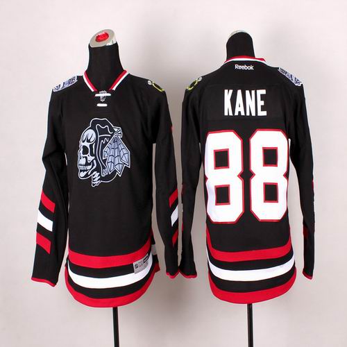 Youth Chicago Blackhawks #88 Patrick Kane black Ice hockey Jersey