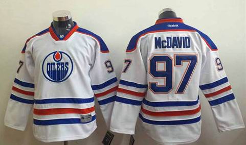 Youth Connor Mcdavid 97 Edmonton Oilers white Hockey Jersey