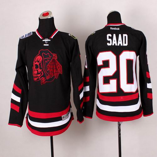 Youth Reebok Chicago Blackhawks Brandon Saad #20 black nhl jerseys