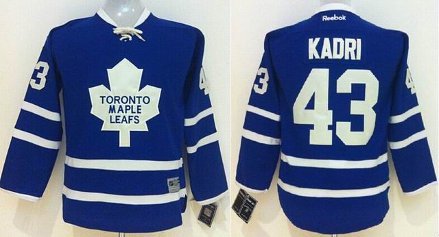 Youth Reebok Toronto Maple Leafs  Nazem Kadri 43 throwback Blue nhl Jerseys