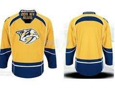 nashville predators blank yellow l 2012 nhl ice hockey  jerseys