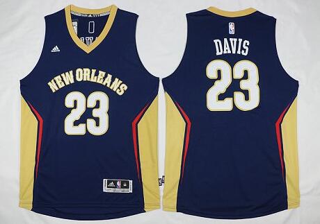 new orleans pelicans 23 Anthony Davis blue Adidas men nba basketball Jersey