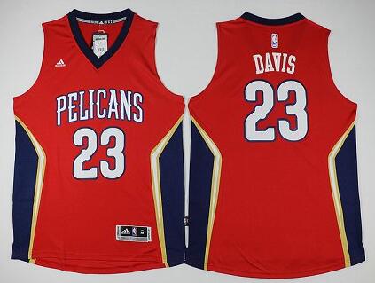 new orleans pelicans 23 Anthony Davis red Adidas men nba basketball Jerseys