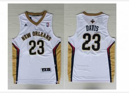 new orleans pelicans 23 DAVIS white Adidas men nba basketball Jerseys