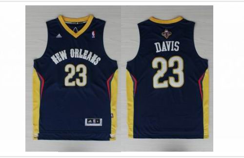 new orleans pelicans 23 Anthony Davis blue Adidas men nba basketball Jersey