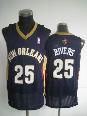 new orleans pelicans 25 RIVERS dark blue Adidas men nba basketball Jerseys