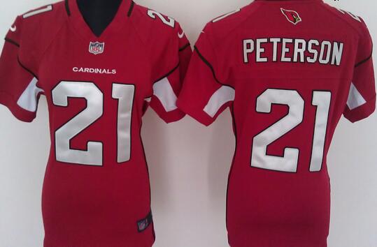 nike Arizona Cardinals 21 Patrick Peterson red women football Jerseys