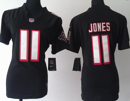 nike Atlanta Falcons 11 Julio Jones black  women football Jerseys