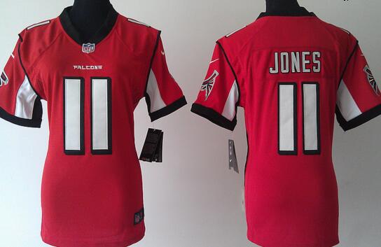 nike Atlanta Falcons 11 Julio Jones red women football Jerseys