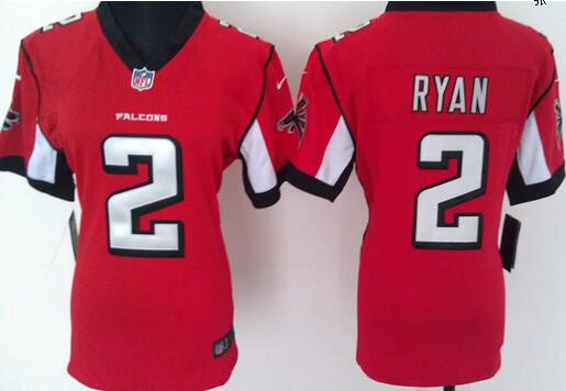 nike Atlanta Falcons 2 Matt Ryan red women football Jerseys