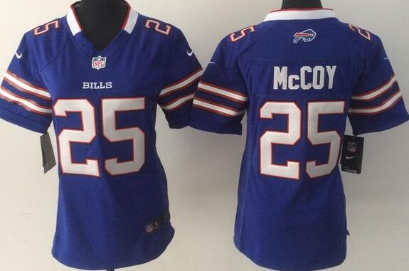 nike Buffalo Bills 25 LeSean McCoy Blue women football Jerseys