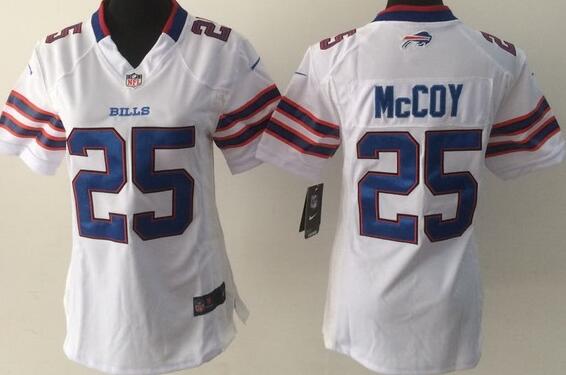 nike Buffalo Bills 25 LeSean McCoy white women football Jerseys