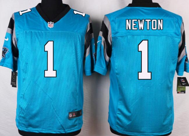 nike Carolina Panthers 1 Cam Newton blue nfl elite jerseys