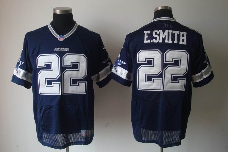nike Dallas Cowboys 22 E.SMITH  blue nfl elite jerseys