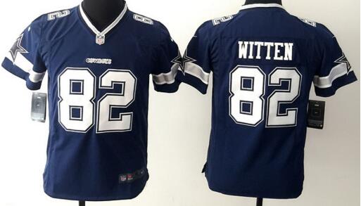 nike Dallas Cowboys 82 Jason Witten blue kids youth football Jerseys