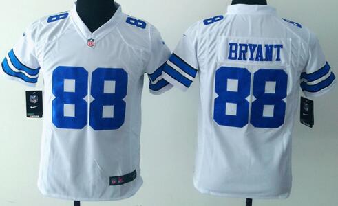 nike Dallas Cowboys 88 Dez Bryant white kids youth football Jerseys