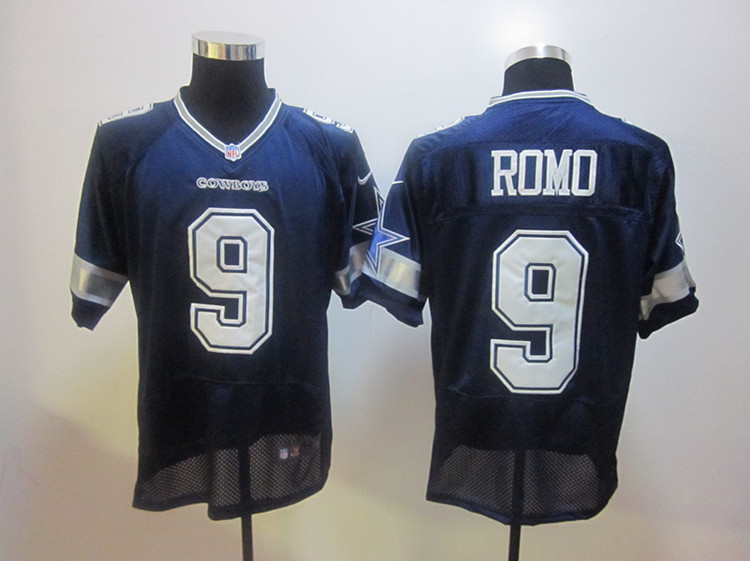 nike Dallas Cowboys 9 Tony Romo blue elite jerseys