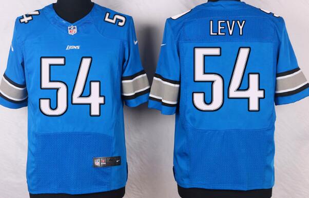 nike Detroit Lions 54 DeAndre Levy skyblue elite nfl Jerseys