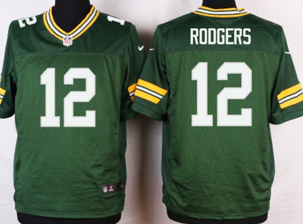 nike Green Bay Packers 12 Aaron Rodgers Green Elite nfl jerseys