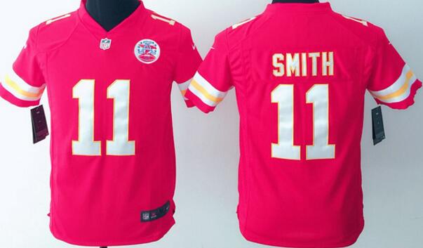 nike Kansas City Chiefs 211 Smith red kids youth football Jerseys