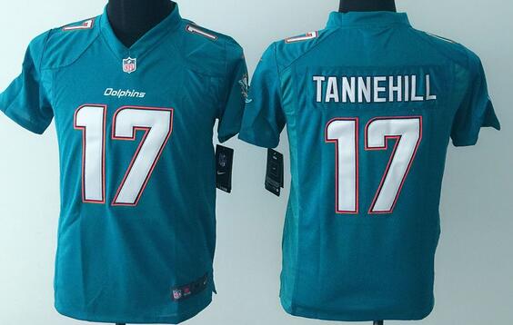 nike Miami Dolphins 17 tannehill green kids youth football Jerseys