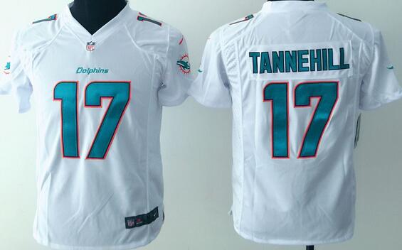 nike Miami Dolphins 17 tannehill white kids youth football Jerseys